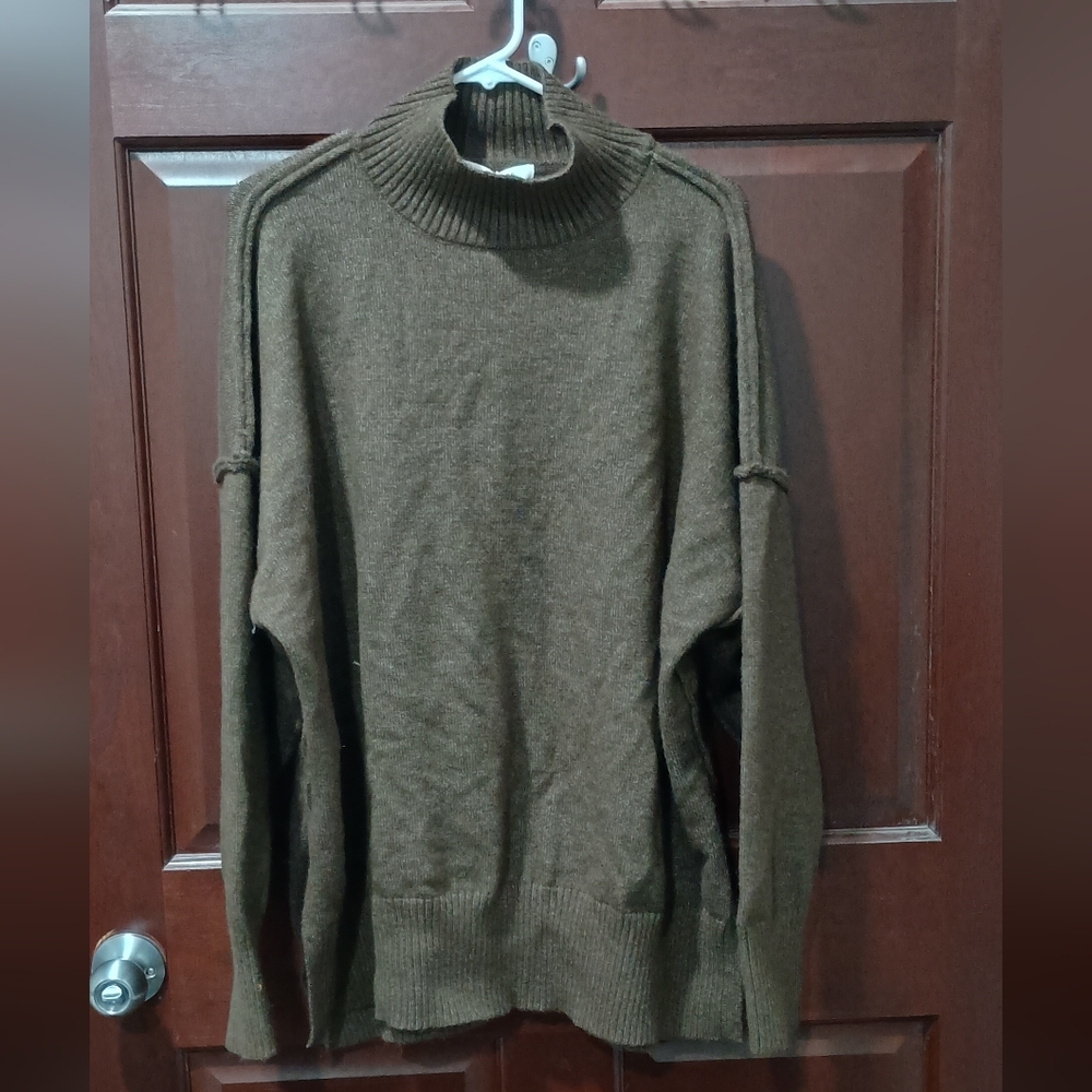 NWT Commense Rich Brown Knit Sweater Size XL